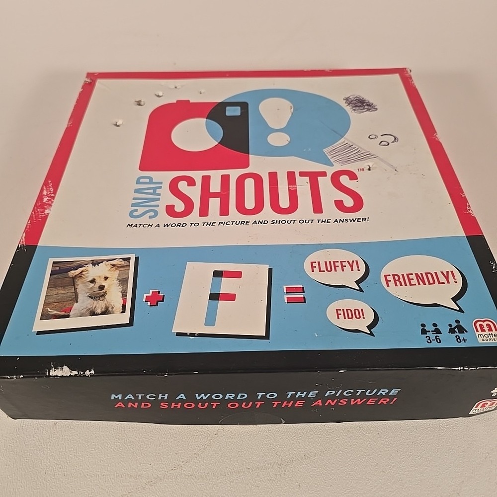 SNAPSHOUTS Very Verbal Party Game 8+, 3-6 Players‎ Word Picture Match